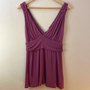 Ella Moss- Plunge Tank Top w/ Metallic thread (M)